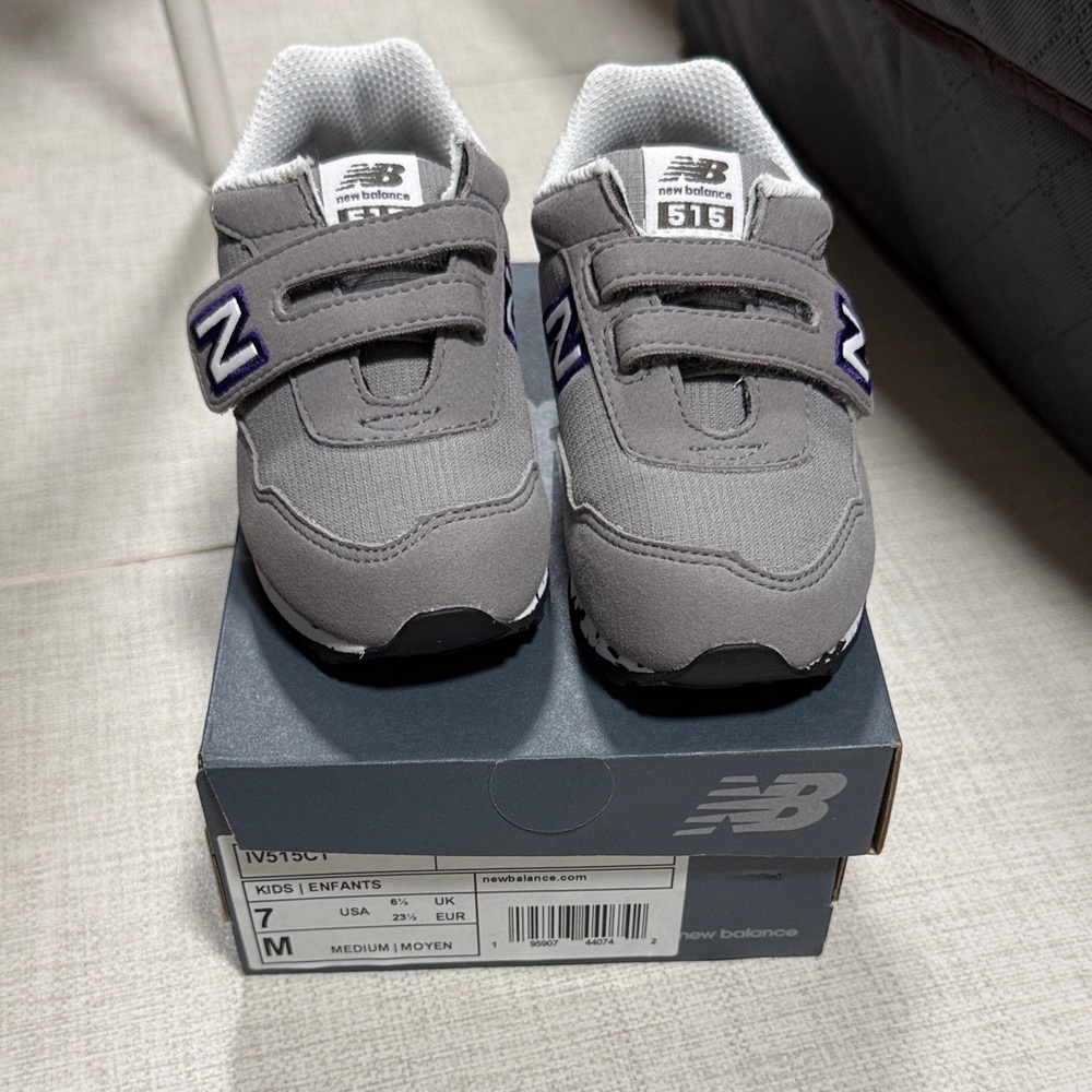 New Balance Kids' Sneakers in Gray and Black